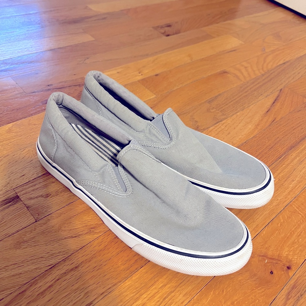 Men’s Size 10 Gray Sperry Top-Siders
